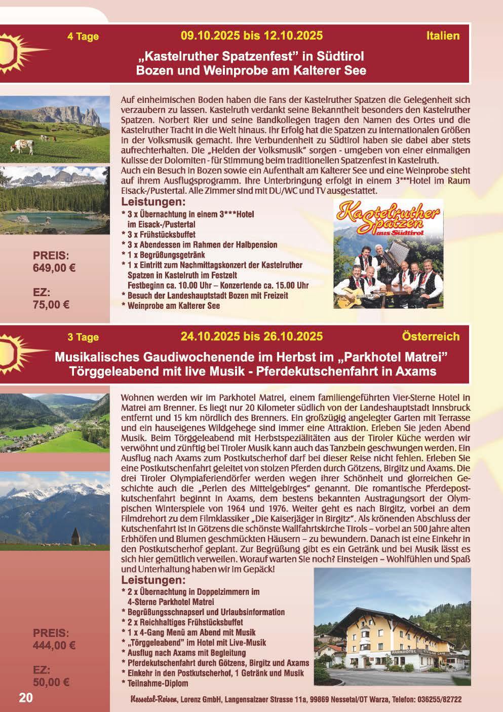 Nessetalreisen Reisekatalog 2025 Web Seite 20
